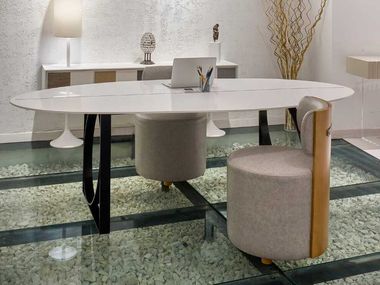 Oval acrylic table ELLIPSE FEZA DSGN