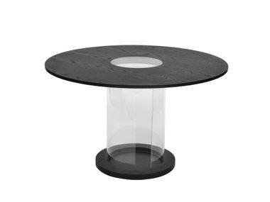 Round table with plexiglass base HOLE FEZA DSGN