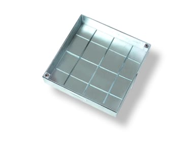 FF SYSTEMS, ECO Chiusino a pavimento in acciaio zincato o inox