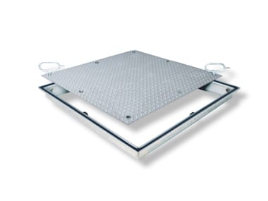 FF SYSTEMS, PRO+TR ZINCATO Chiusino a pavimento in acciaio inox