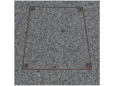 FF SYSTEMS, PRO+ZINCATO Chiusino a pavimento in acciaio inox