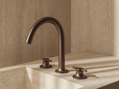 Grifo para lavabo de puente de sobre encimera con 3 orificios LOTO FIMA Carlo Frattini