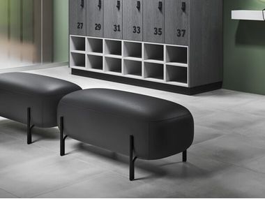 Gepolsterte Sitzbank aus Ökoleder AURA FIT INTERIORS