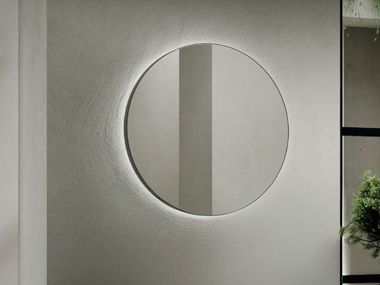 Specchio rotondo con illuminazione da parete HALO FIT INTERIORS