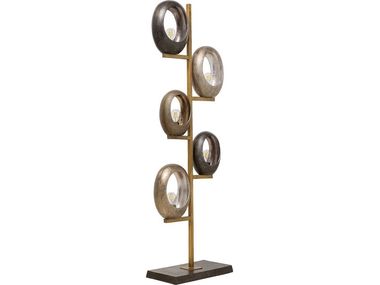 Kare Design Lampada Da Terra Flexible - 5 Plafoni, Mocca/Beige, 163 Cm, Lampadine E14 Non Incluse - Foto 11