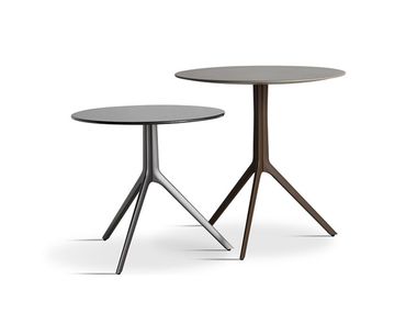 Round die cast aluminium coffee table FLARE Art Nova