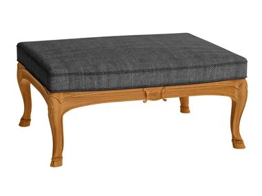 Teak garden pouf FLEUR DE LYS ASTELLO