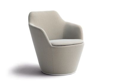 Fabric easy chair with armrests FLINT COR