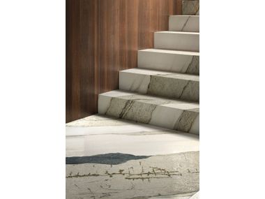VOGUE Porcelain stoneware wall/floor tiles with marble effect By FMG
