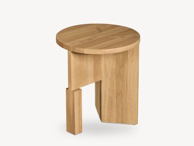 Oak coffee table / stool FIL FÖRNİ