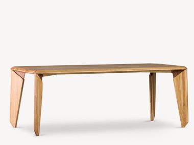 Rectangular oak table LIKA FÖRNİ