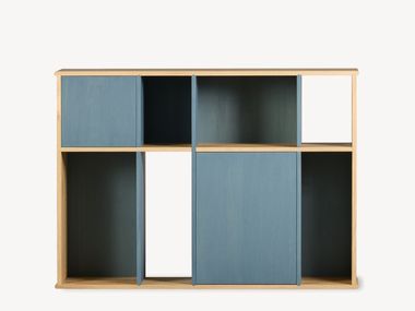 Freestanding oak bookcase PARCEL FÖRNİ