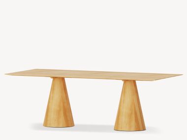 Rectangular oak table PICO FÖRNİ