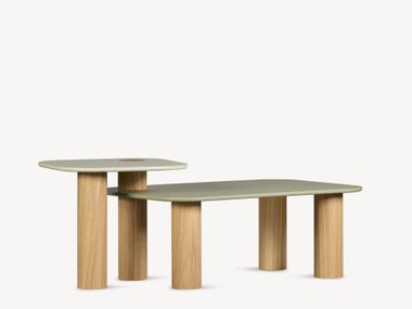 Beech central coffee table ROL TWO FÖRNİ