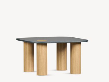 Square oak coffee table ROL FÖRNİ