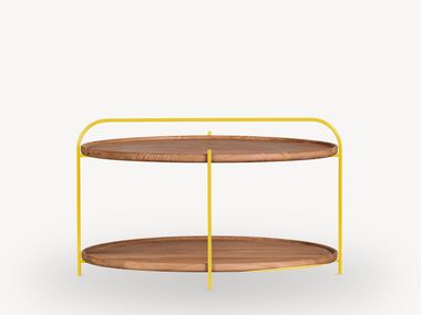 Round oak coffee table ROYERE FÖRNİ