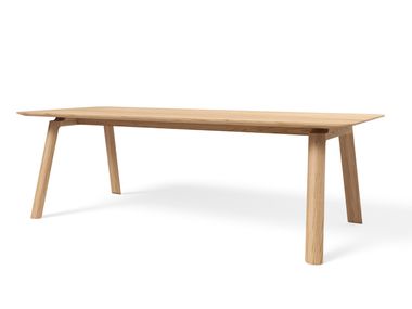 Rectangular wooden dining table FORUM 245 JAVORINA