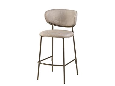 High fabric stool with back INDIA 021 FREIXOTEL