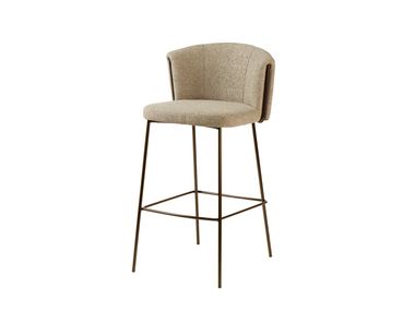 High fabric stool with back VIOLA 021 FREIXOTEL