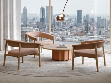 Lounge chair with armrests LASH FREZZA