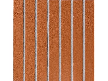 Revestimiento de pared/suelo de gres porcelánico para interiores y exteriores FRINGE BOLD RED