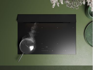 Induction glass ceramic hob with integrated hood BRERA 75 Falmec