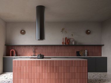 Inselhaube aus Stahl mit Aktivkohle POLAR EVO Falmec