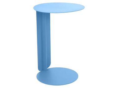 Tavolino da giardino di servizio rotondo in alluminio BEBOP Fermob