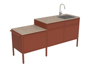 Cucina da esterno in alluminio KITCHEN THE GOURMET Fermob