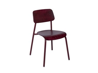 Silla de aluminio y madera sin brazos STUDIE Fermob