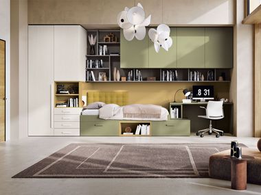 Bedroom set with bridge wardrobe COMPOSITION 128 Ferrimobili