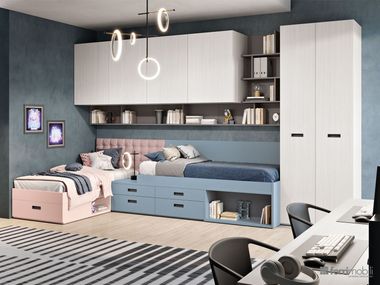 Bedroom set with bridge wardrobe COMPOSITION 131 Ferrimobili