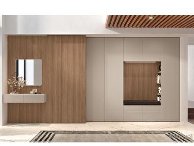 Entrance furniture with cupboard and seat COMPOSITION 337 Ferrimobili