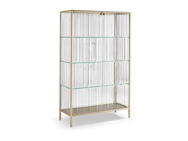 Glass and aluminium display cabinet ECHO LINE Fiam Italia