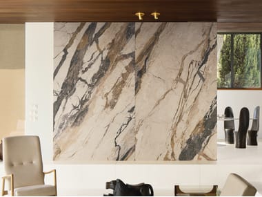 Fiandre, BRECCIA PHOENIX MAXIMUM Pavimento/rivestimento stonalizzato in gres porcellanato effetto marmo