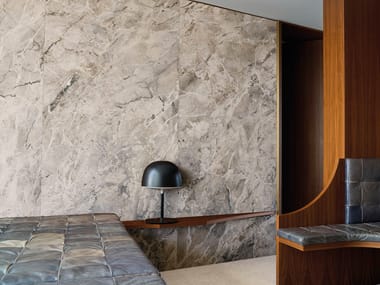 Fiandre, LEXICON - BRECCIA BLU Pavimento/rivestimento rettificato in gres porcellanato effetto marmo