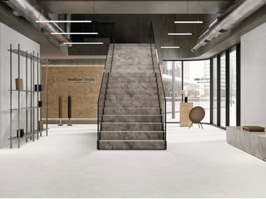 Fiandre, OPAL WHITE Pavimento/rivestimento in gres porcellanato effetto marmo