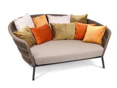 Divano da giardino curvo in corda WING Fischer Möbel