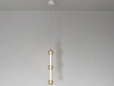 Borosilicate glass pendant lamp EMOZIONE Fisionarte