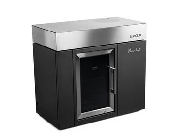 Outdoor-Bar- und Kühlmodul aus Edelstahl BLOCK B Flammkraft