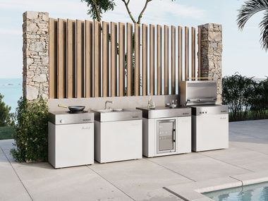 Modular stainless steel outdoor kitchen BLOCK Flammkraft