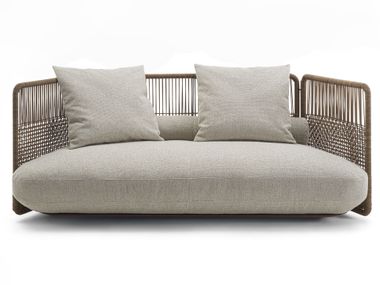 3 seater sofa with removable cover EVERETT Flexform