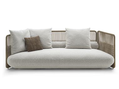 Divano da giardino sfoderabile in acciaio inox EVERETT Flexform