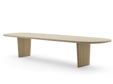 Oval wooden table MARQUIS Flexform
