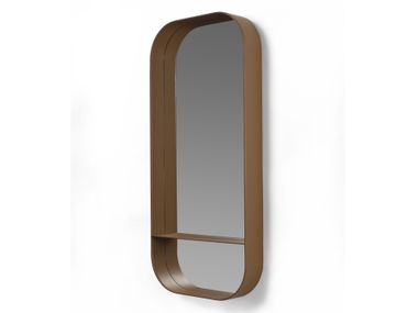 Rectangular mirror with shelf SORETO Flexform