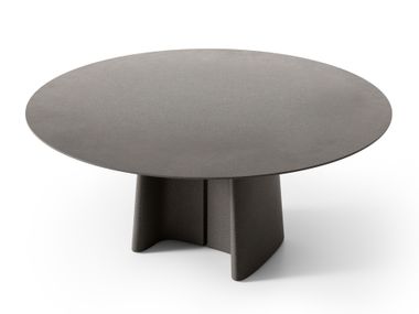 Round fiber cement garden table TARA OUTDOOR Flexform