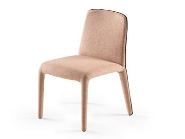 Silla tapizada de tela AURA Flou