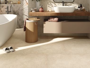 Pavimento in materiale composito con superficie Hypermatt FLOW+ XL TILE Flow