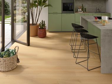 Pavimento in materiale composito con superficie Hypermatt FLOW+ XL WOOD Flow