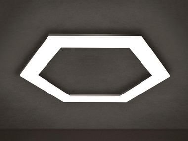 LED dimmable aluminium ceiling lamp GROOVE Folio